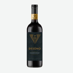 Вино Desono Chardonnay белое сухое, 0.75л Россия