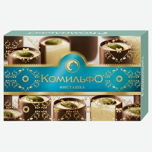 Конфеты «Комильфо» шоколадные с двухслойной начинкой со вкусом фисташки, 116 г