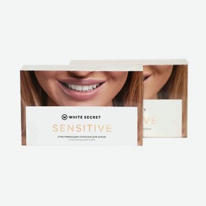 WHITE SECRET Полоски для домашнего отбеливания зубов  Sensitive  1