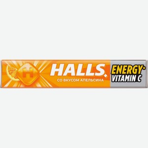 Карамельный лед Halls витамин С и вкус апельсина 25г