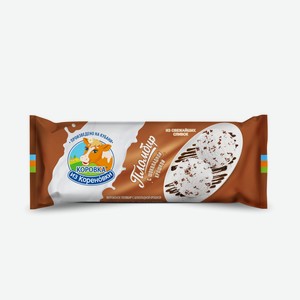 Мороженое пломбир с шоколадной стружкой полено Коровка из Кореновки