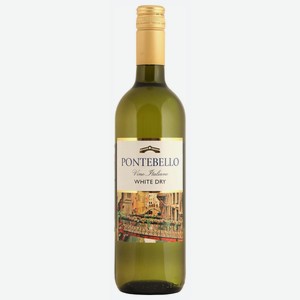 Вино  Понтебелло  ордин. бел/сух 11% 0,75л, Италия