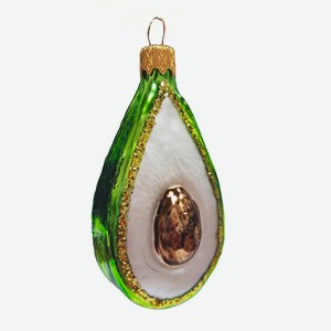 Елочное украшение Тропическое авокадо, 8.5 см, в подарочной упаковке