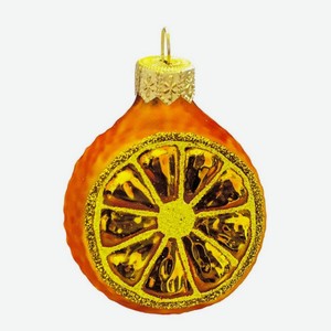 Елочное украшение Апельсин, 6 см, в подарочной упаковке