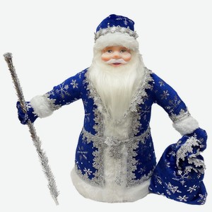 Фигура новогодняя Дед Мороз, 40 см, синий