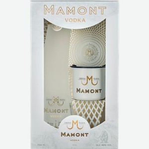 Водка Mamont 40% 700мл + в подарочной упаковке