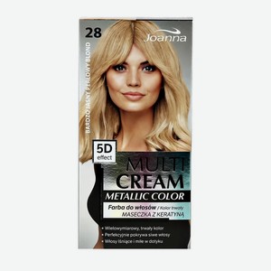 Краска для волос JOANNA MULTI CREAM METALLIC COLOR тон 28 Перламутровый блонд