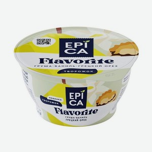 Десерт EPICA Творожный Flavorite Груша/Ваниль/Грецкий орех 8% 130г