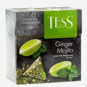 Чай ТЕSS Зеленый Ginger Mojito 20п*1.8г к/уп
