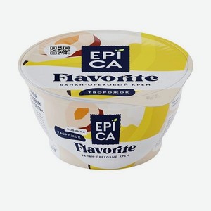 Десерт EPICA Творожный Flavorite Банан/Ореховый крем 7.6% 130г