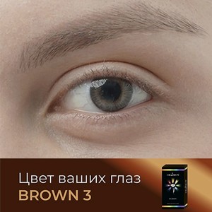 OKVISION Цветные контактные линзы OKVision Fusion color Brown 3 на 3 месяца