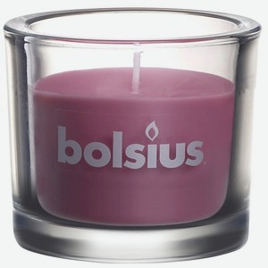 BOLSIUS Свеча в стекле Classic 80 розовая 764
