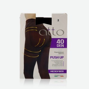 Женские моделирующие колготки Atto Push Up 40den , Коричневый , 2 размер