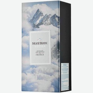 Водка Mont Blanc и 2 стопки в подарочной упаковке 40 % алк., Франция, 1 л