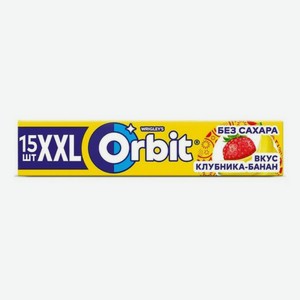 Жевательная резинка Orbit клубника-банан XXL 20,4 г