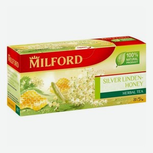 Чайный напиток цветочный Milford Silver Linden-Honey в пакетиках 2 г х 20 шт