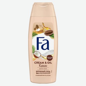 Гель для душа «Фа» Cream&Oil с маслом кокоса и ароматом какао бережный уход, 250 мл