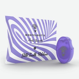 MONTCAROTTE Зубная нить  Шелковая лента Фиолетовая  1