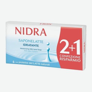 NIDRA Мыло твердое увлажняющее с молочными протеинами 300