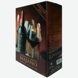 Вино Majano Tempranillo-Merlot красное сухое 13 % алк., Испания, 3 л