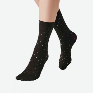 Носки женские MiNiMi Micro pois цвет: nero/черный размер: единый, 70 den