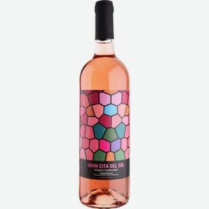 Вино Gran Cita Del Sol Rosado Tempranillo розовое сухое 12 % алк., Испания, 0,75 л