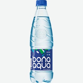 Вода Бона Аква, Газированная, Негазированная, 0,5 Л