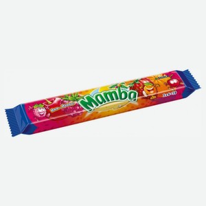 Жевательные конфеты Mamba апельсин-вишня-малина-клубника, 79.5 г 18шт