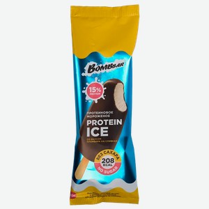 Мороженое эскимо с протеином Бомббар вкус пломбира на сливках Фитнес Фуд м/у, 70 г