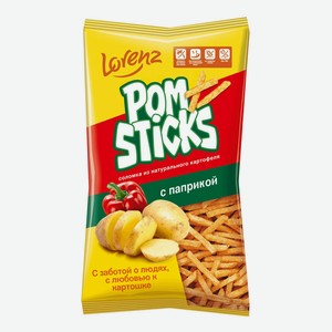 Чипсы картофельные Lorenz Pomsticks с паприкой 100 г