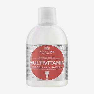 KALLOS COSMETICS Шампунь для волос с экстрактом женьшеня, маслом авокадо Multivitamin 1000