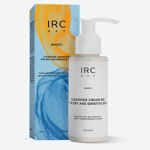 IRC 247 Очищающий пенящийся крем - гель для сухой и чувствительной кожи с гиалуроновой кислотой 100