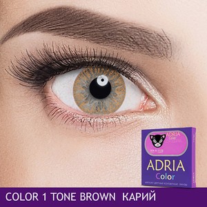 ADRIA Цветные контактные линзы, Color 1 tone, Brown