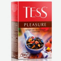 Чай черный   Tess   Pleasure с шиповником и яблоком, 100 г