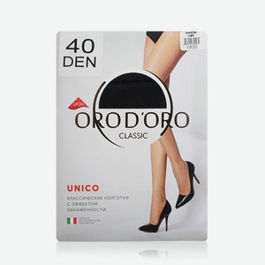 Женские колготки без шортиков Orodoro Unico 40den Nero 2 размер