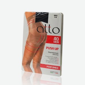 Женские моделирующие колготки Atto Push Up 40den Nero 3 размер