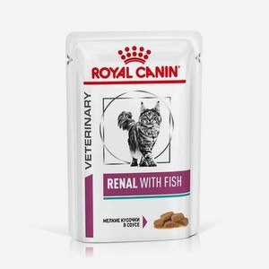 Корм для кошек ROYAL CANIN Renal при лечении почек с рыбой консервированный 0.085кг