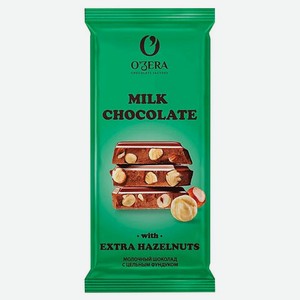 Шоколад O ZERA Milk & Extra Hazelnut молочный, 90г