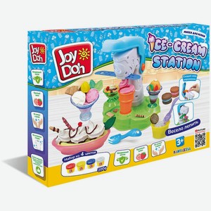 Масса для лепки Joy Doh, набор из 4 баночек с тестом ICE-CREAM STATION - МОРОЖЕНИЦА ICES-200pot