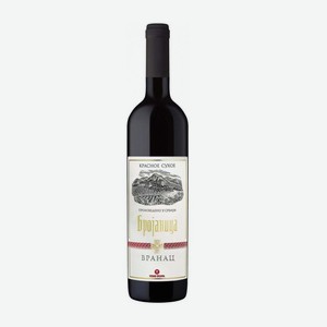 Вино  БРОЯНИЦА  Вранац сортовое ординарное красное сухое 0,75л 11%