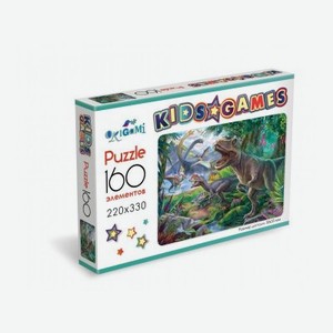 Пазл Origami Kids Games. Динозавры 160 элем.