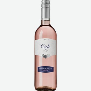 Вино CIELO Пино Гриджо Розе Делле Венецие розовое полусухое, 0.75л, Италия, 0.75 L