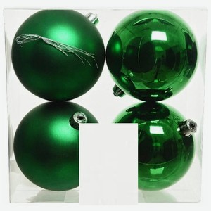 Набор шаров ChristmasDeLux зеленый 10см, 4шт Китай