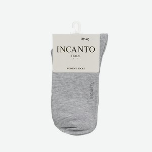 Женские однотонные носки INCANTO IBD733003 Grigio Chiaro р.39-40