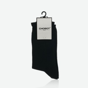 Мужские однотонные носки Chobot 4221-003 , Черный , р.25-27