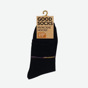 Мужские однотонные носки Good Socks Цветные полоски Синий р.39-43