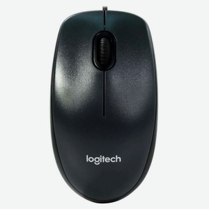 Мышь проводная Logitech M100 серая