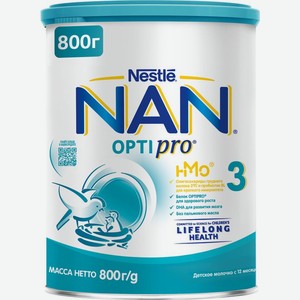 Смесь Nan 3 Optipro молочная с 12 месяцев