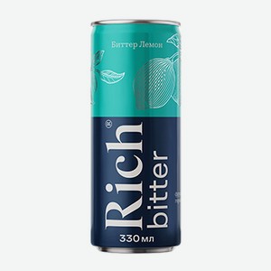 Напиток газированный Rich Биттер Лемон 0.33л, Россия