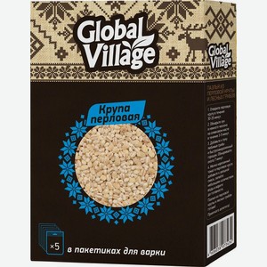 Крупа Global Village перловая в пакетиках для варки 5х80г